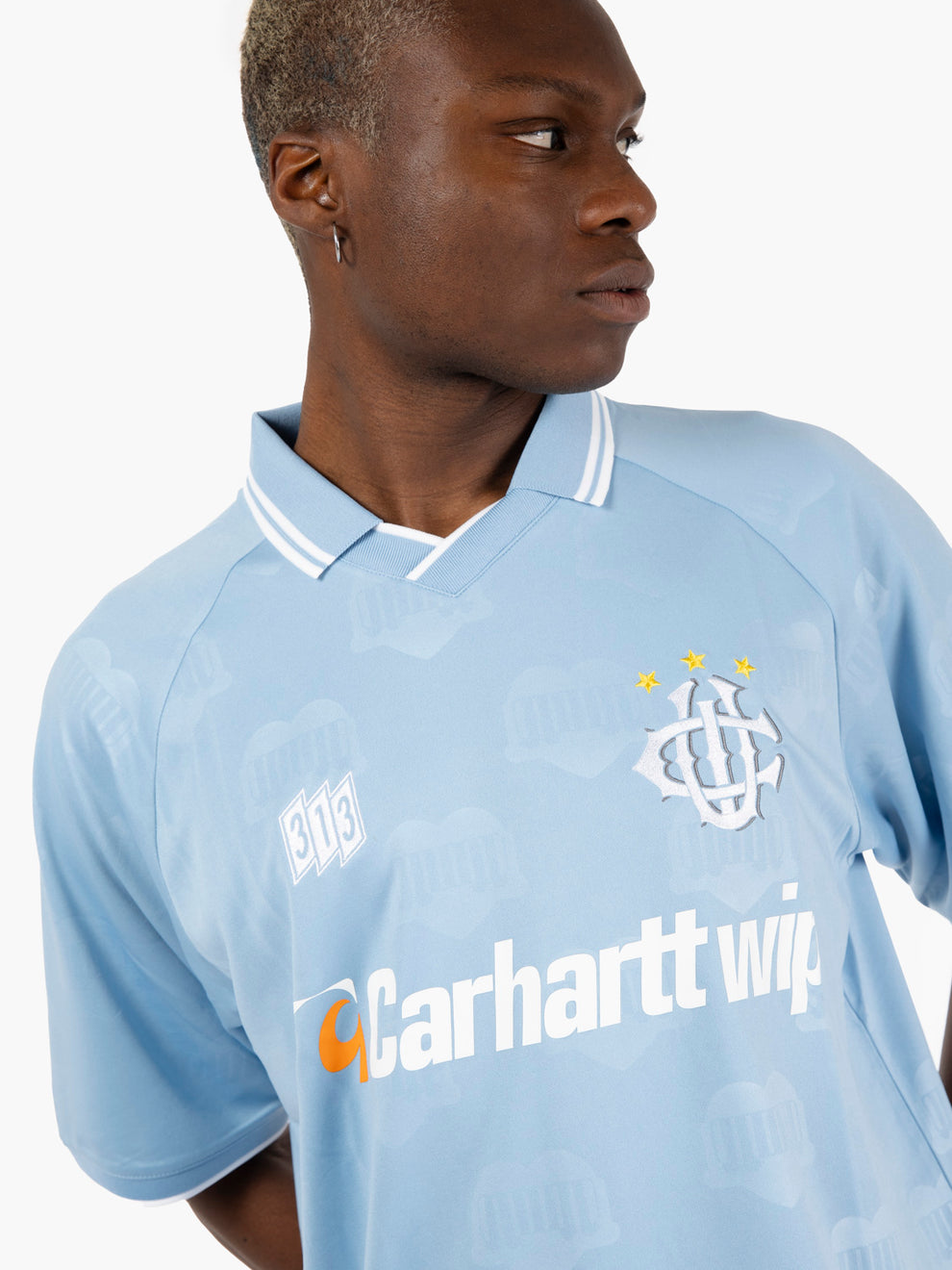Hartt's Football t-shirt SS jacquard / bluebird 