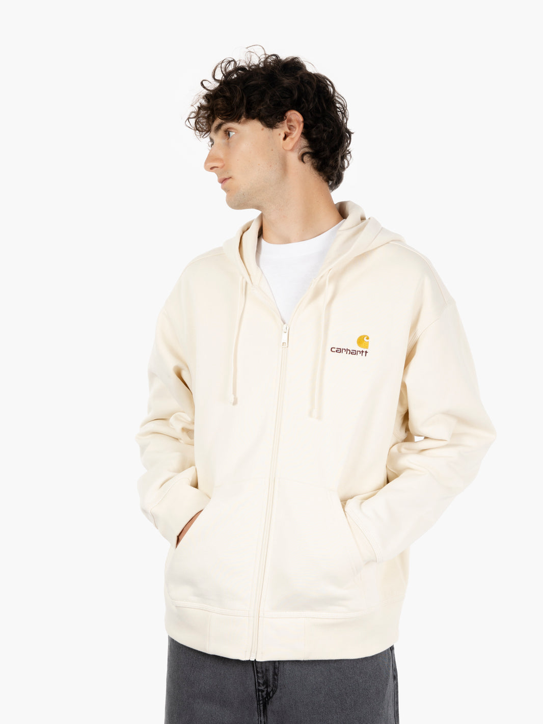 Hooded American Script Jacket natural 
