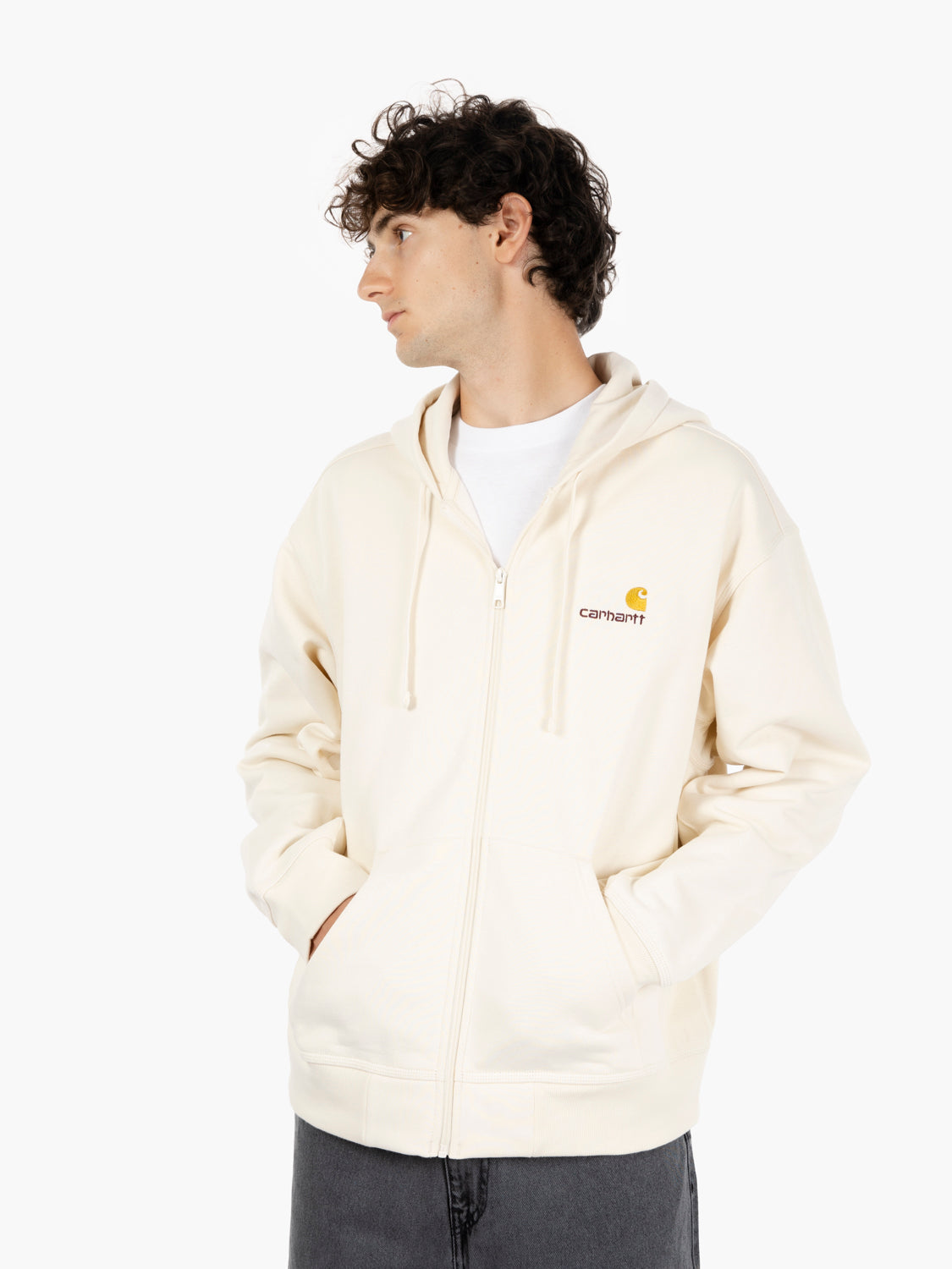 Hooded American Script Jacket natural