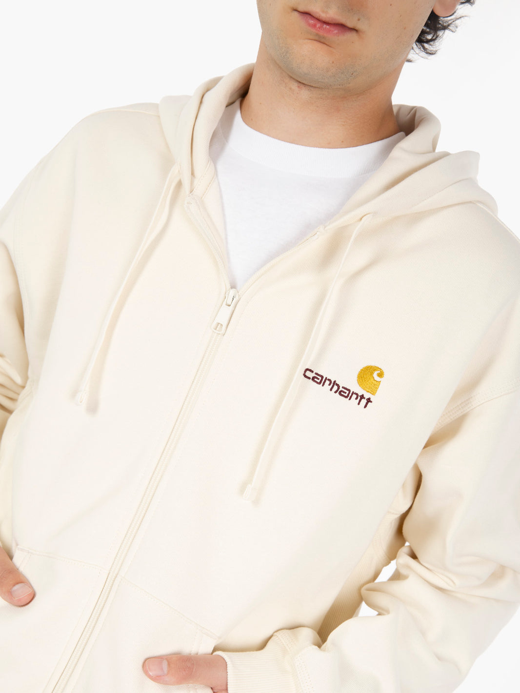 Hooded American Script Jacket natural 