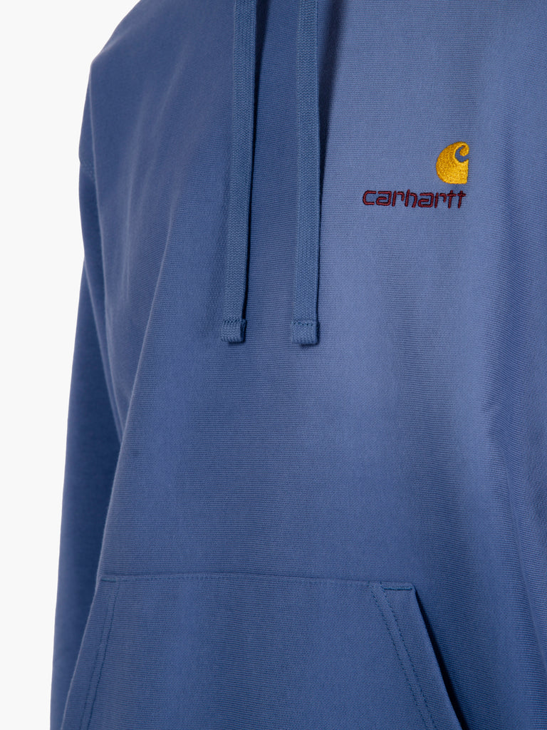 Carhartt WIP - Hooded American Script sweat blue iris