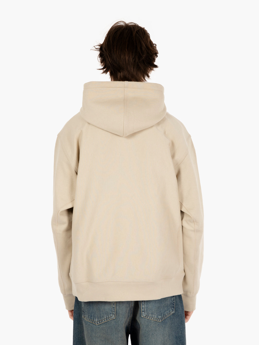 Hooded American Script sweat fleur de sel