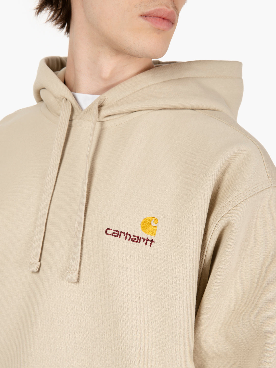 Hooded American Script sweat fleur de sel