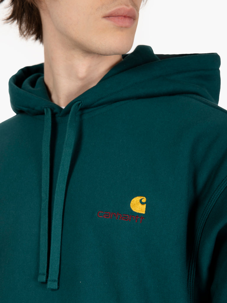 Carhartt WIP - Hooded American Script sweat malachite