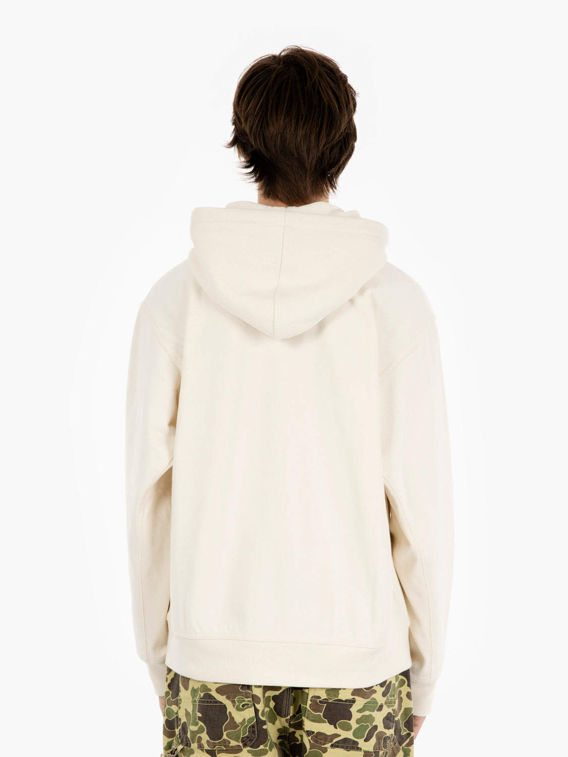 Hooded American Script sweat natural