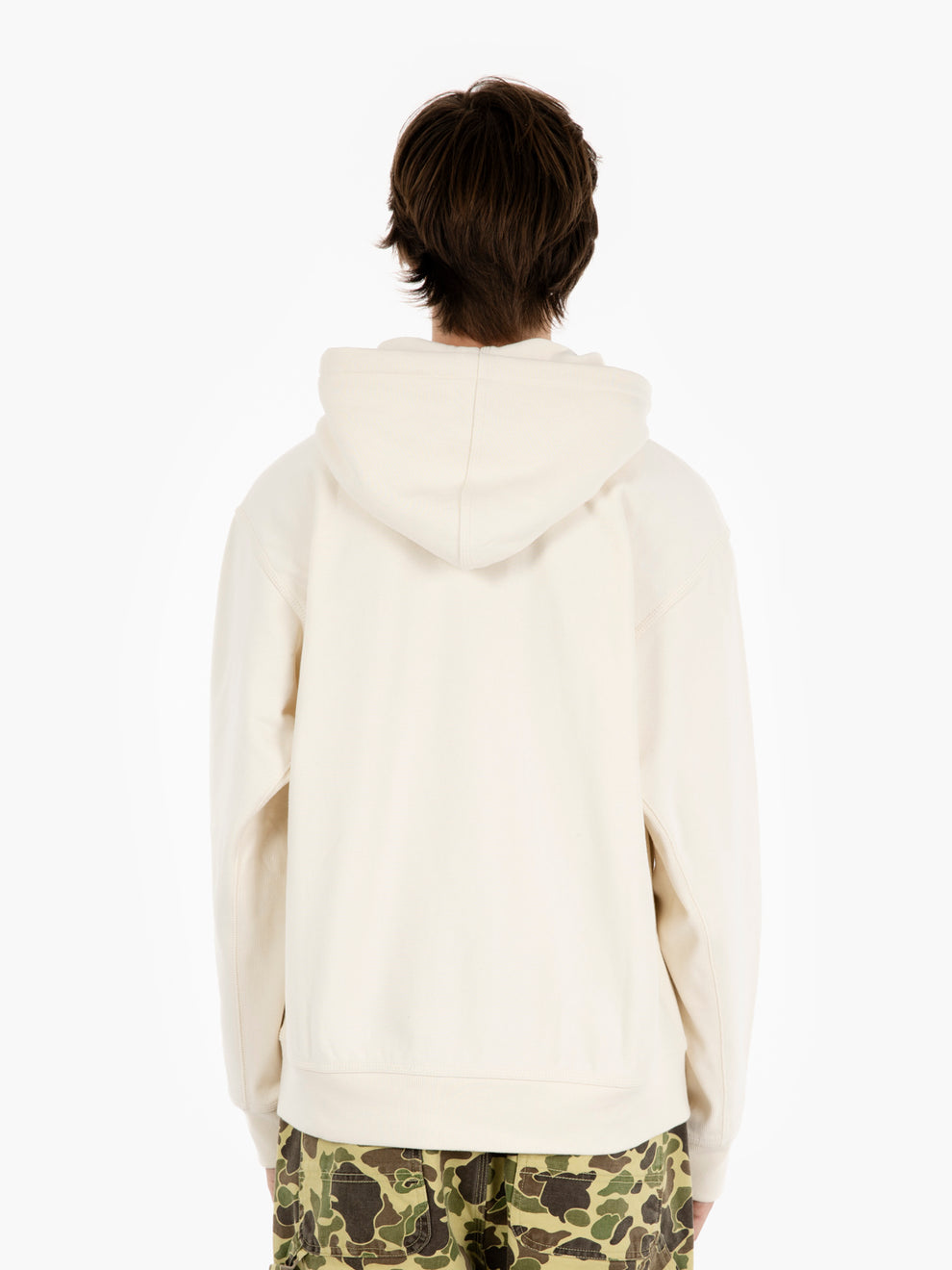 Hooded American Script sweat natural