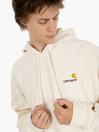 Hooded American Script sweat natural 