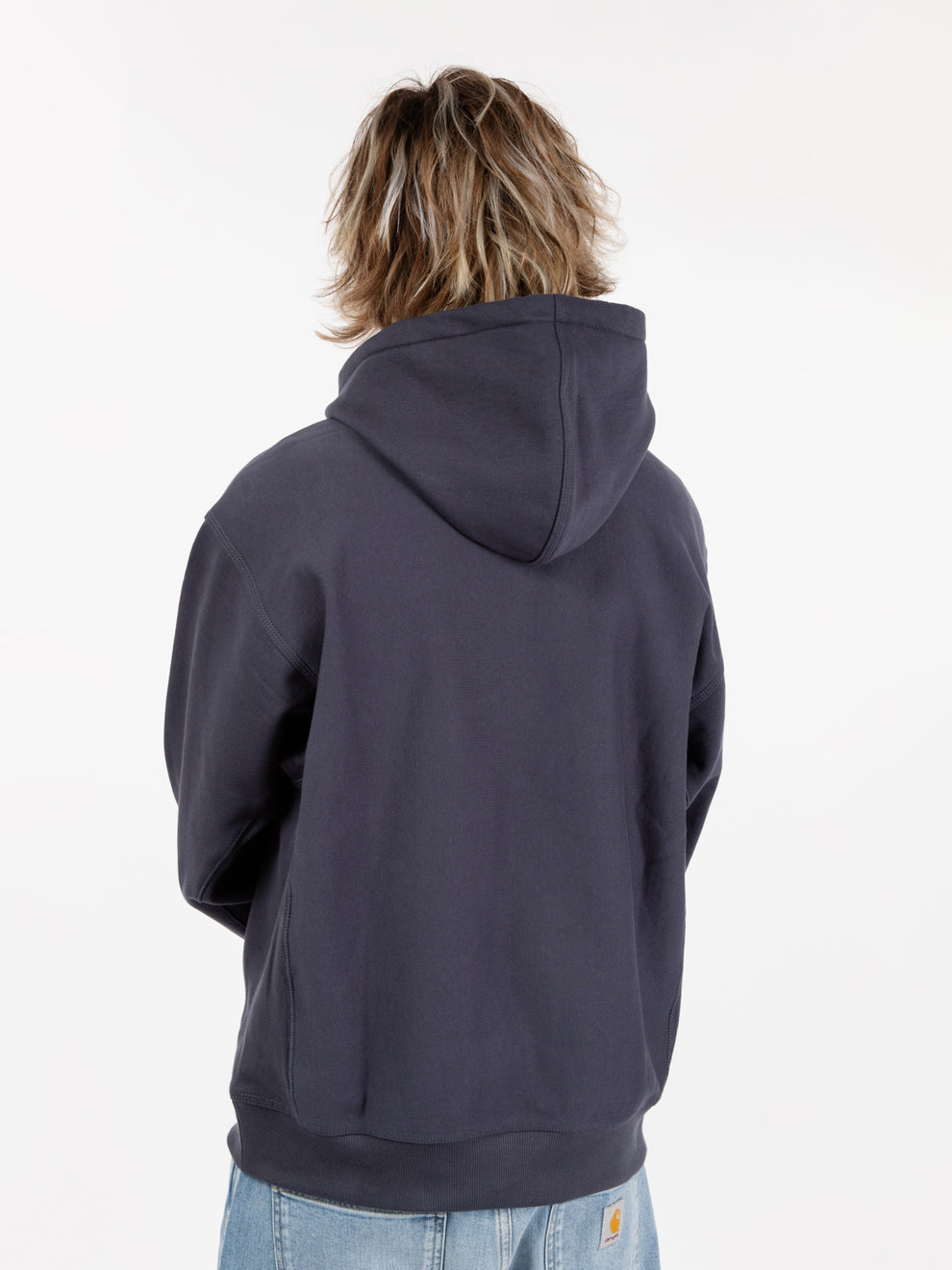 Hooded american script sweat zeus