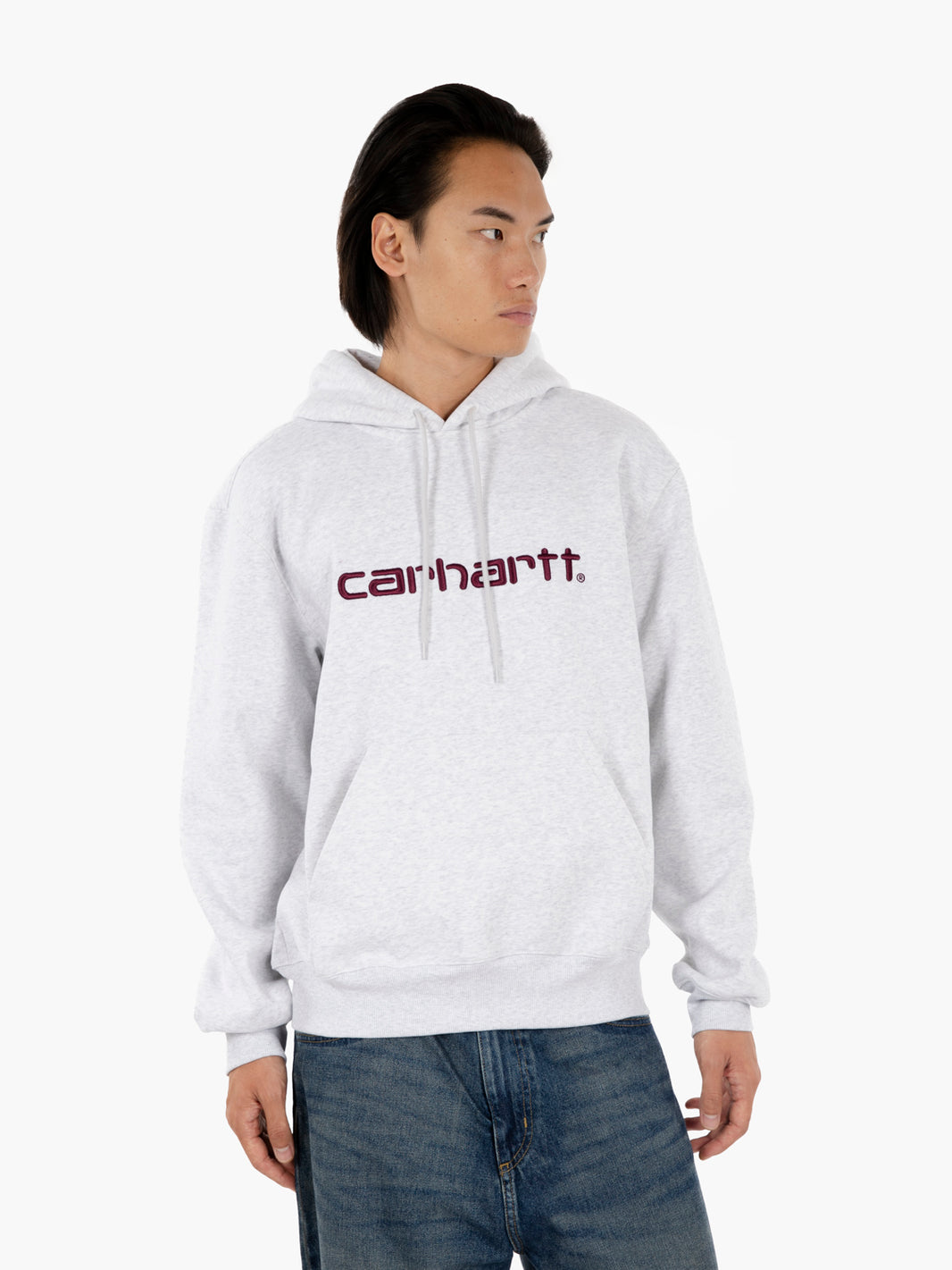Hooded Carhartt Sweat ash heather / rondo