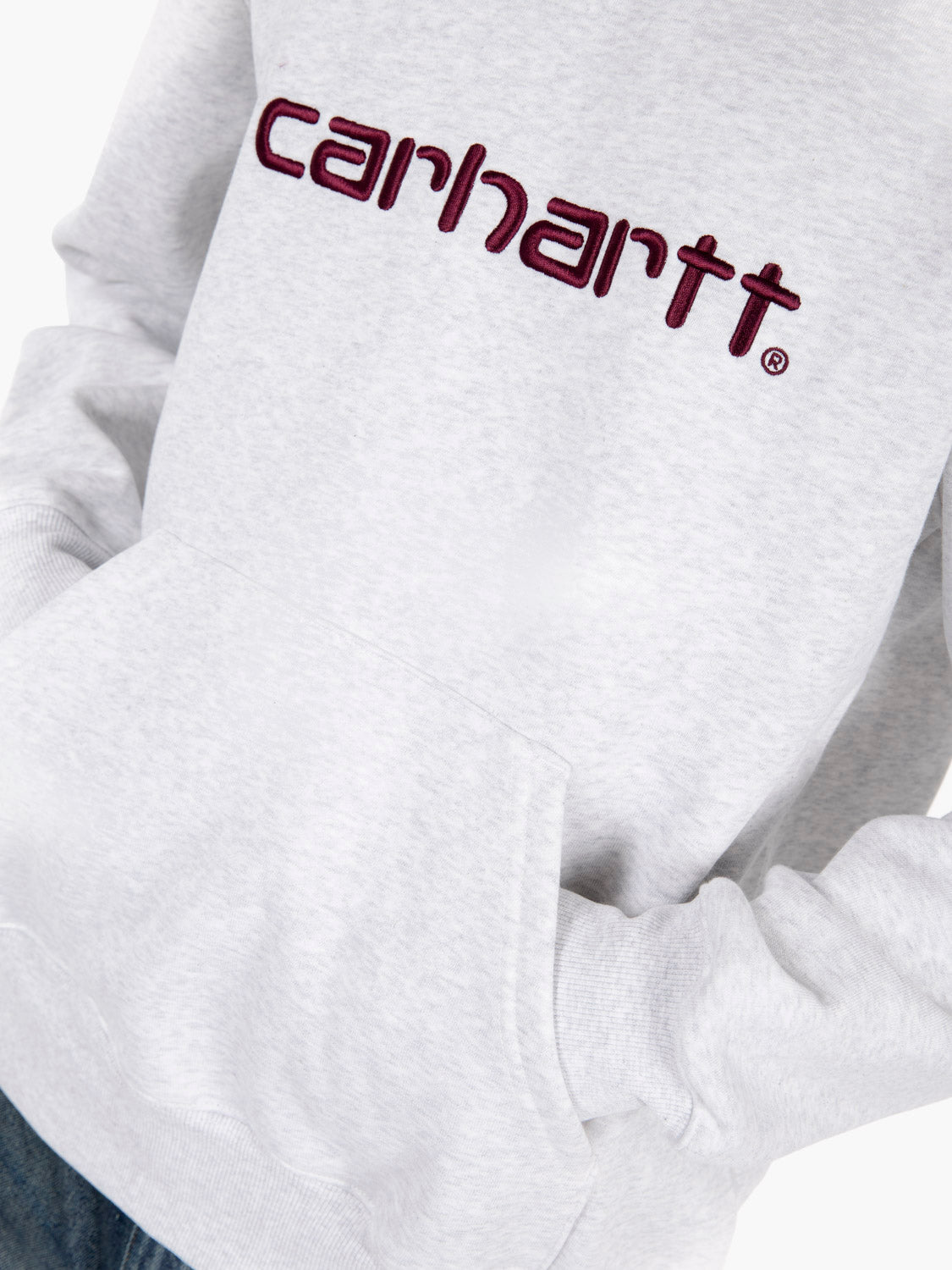 Hooded Carhartt Sweat ash heather / rondo