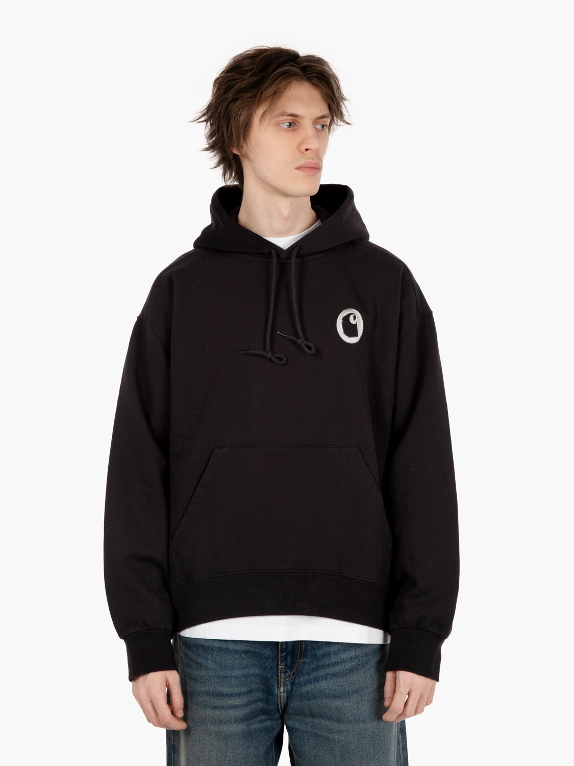 Hooded Charm Link sweat black / silver