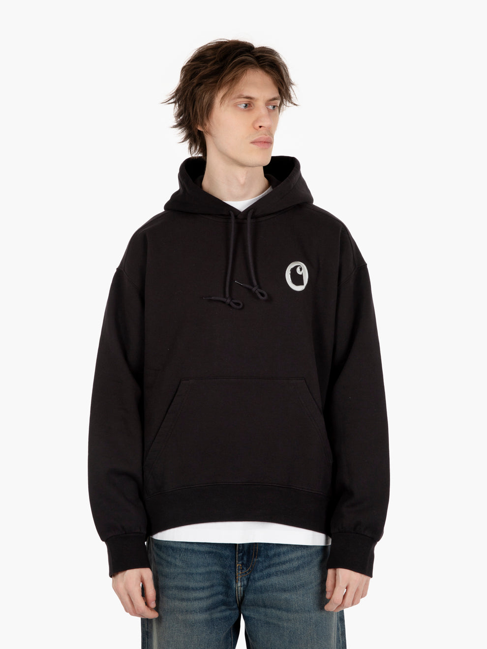 Hooded Charm Link sweat black / silver