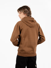 Carhartt WIP - Hooded Chase jacket chocolate / gold