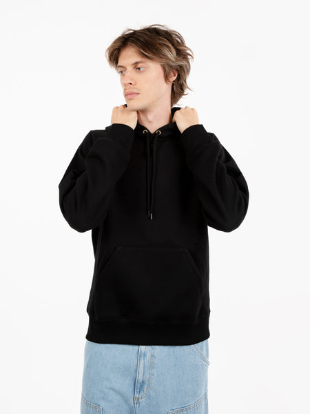 Hooded chase sweat black / gold