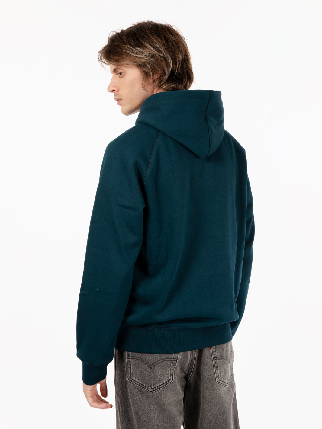 Hooded Chase Sweat duck blue / gold 