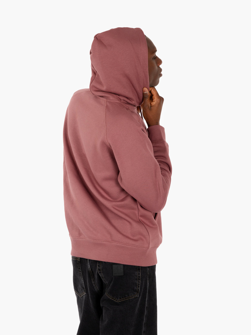 Hooded chase sweat dusky pink / gold