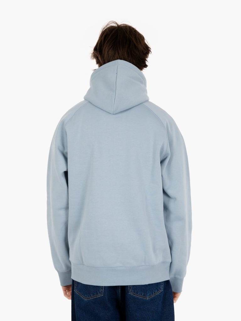 Carhartt WIP - Hooded Chase sweat frosted blue / gold