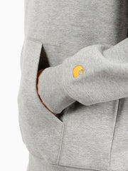 Carhartt WIP - Hooded Chase sweat grey heather / gold