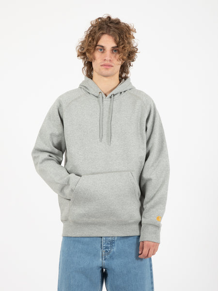Hooded Chase Sweat grey heather / gold