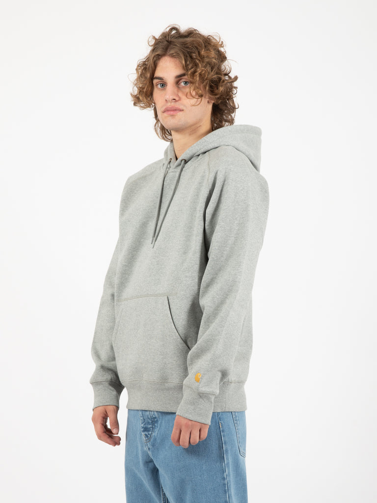 Carhartt WIP - Hooded Chase Sweat grey heather / gold