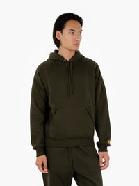 Hooded Chase Sweat olive / gold