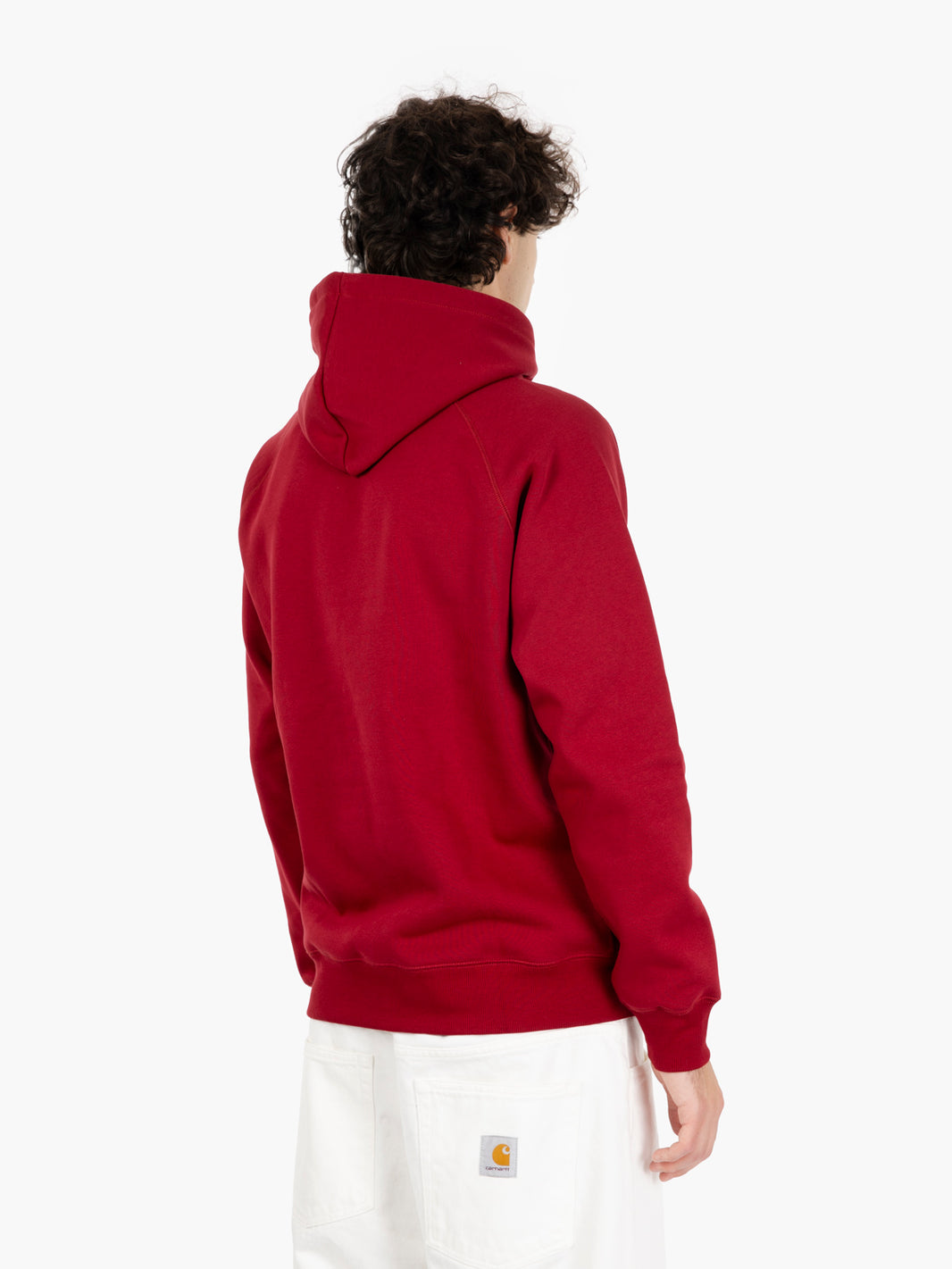 Hooded Chase Sweat scarlet / gold