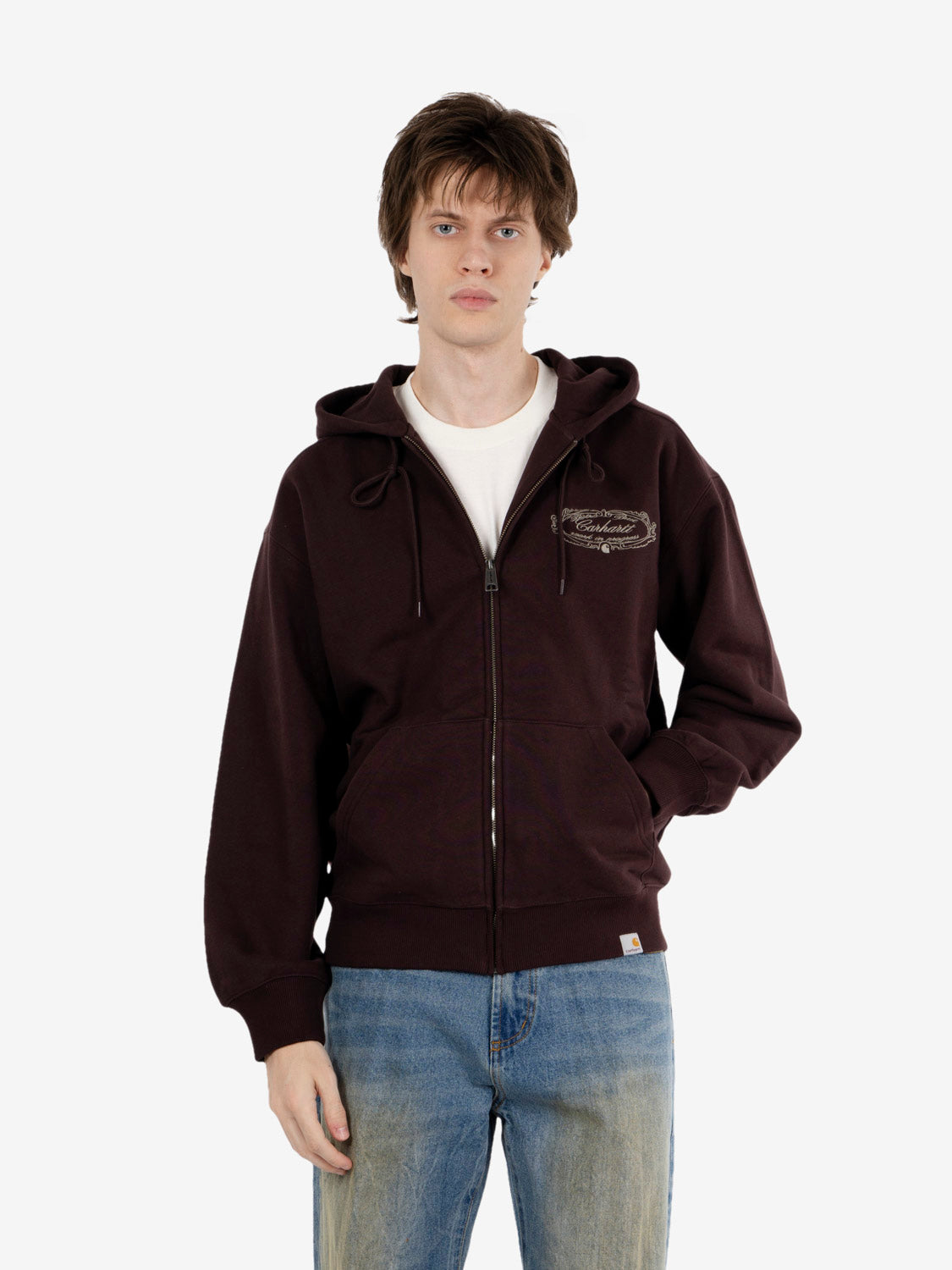 Hooded Chez Wip jacket palisander / grey