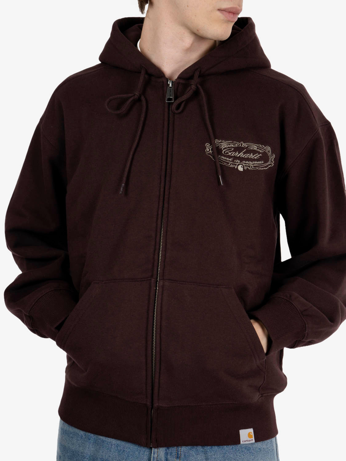Hooded Chez Wip jacket palisander / grey