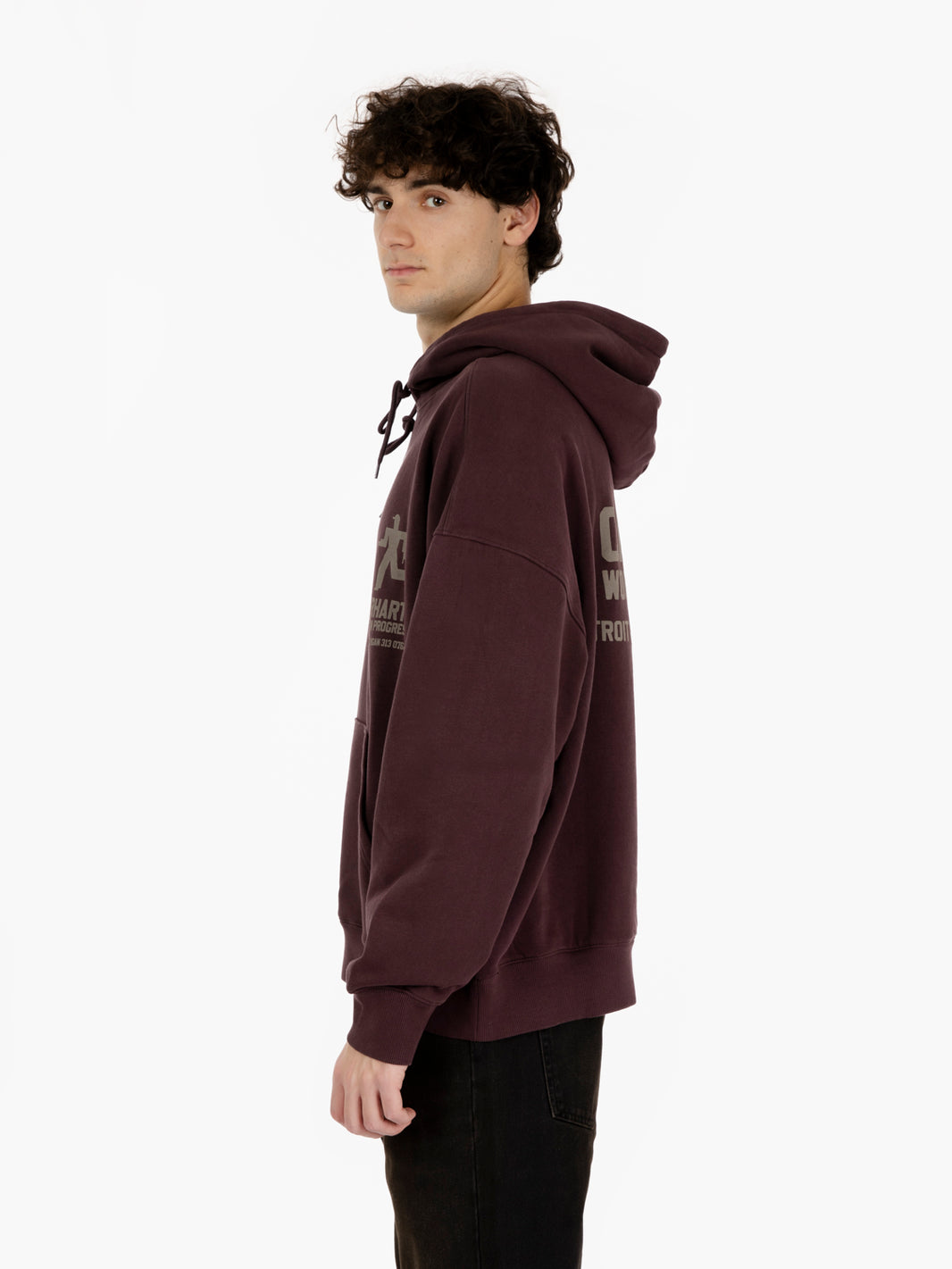 Hooded Distance sweat palisander 