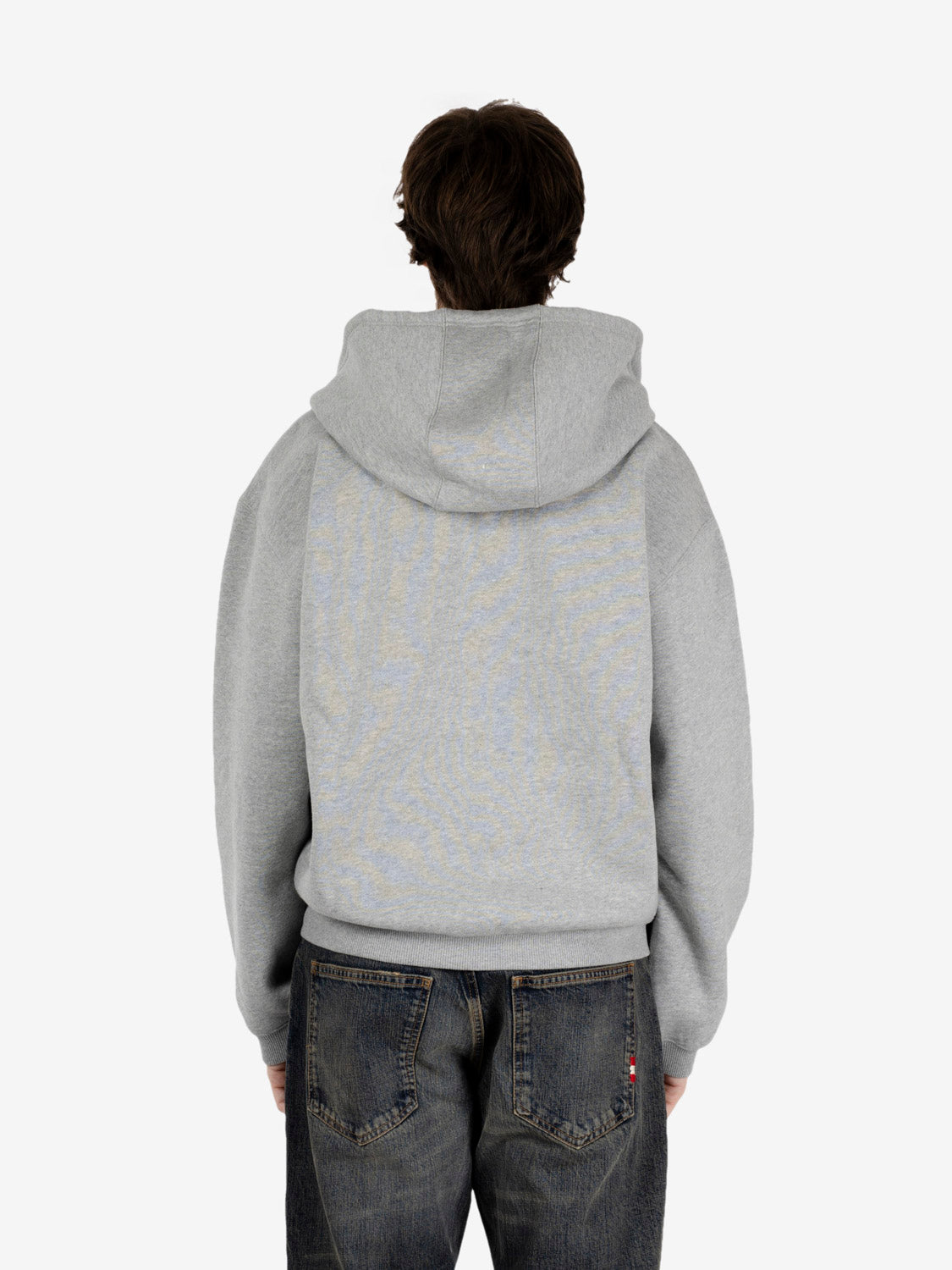 Hooded Ebbert jacket grey heather / white