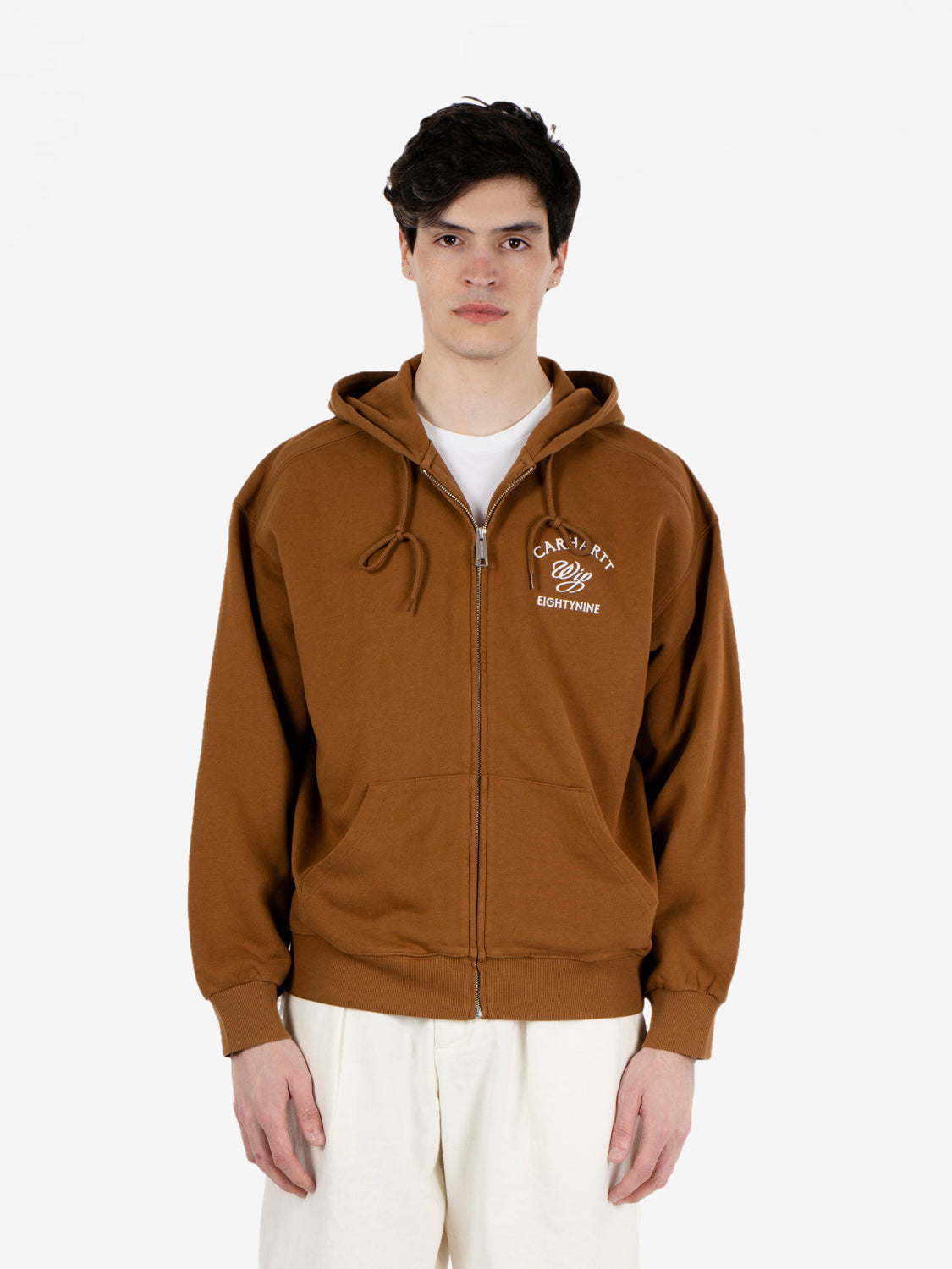 Hooded Eightynine Sweat Jacket Hamilton brown 