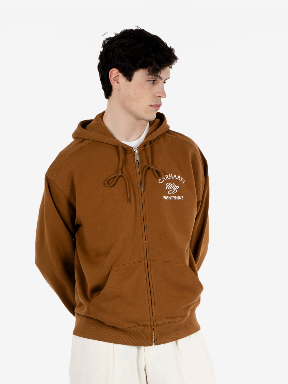 Hooded Eightynine Sweat Jacket Hamilton brown 