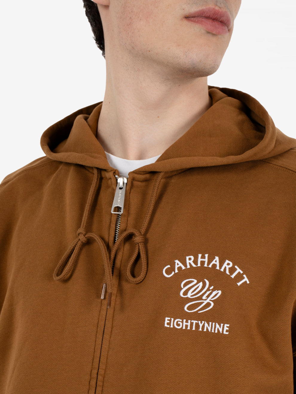 Hooded Eightynine Sweat Jacket Hamilton brown 