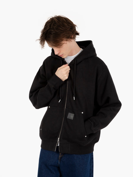 Hooded Eldon sweat jacket black