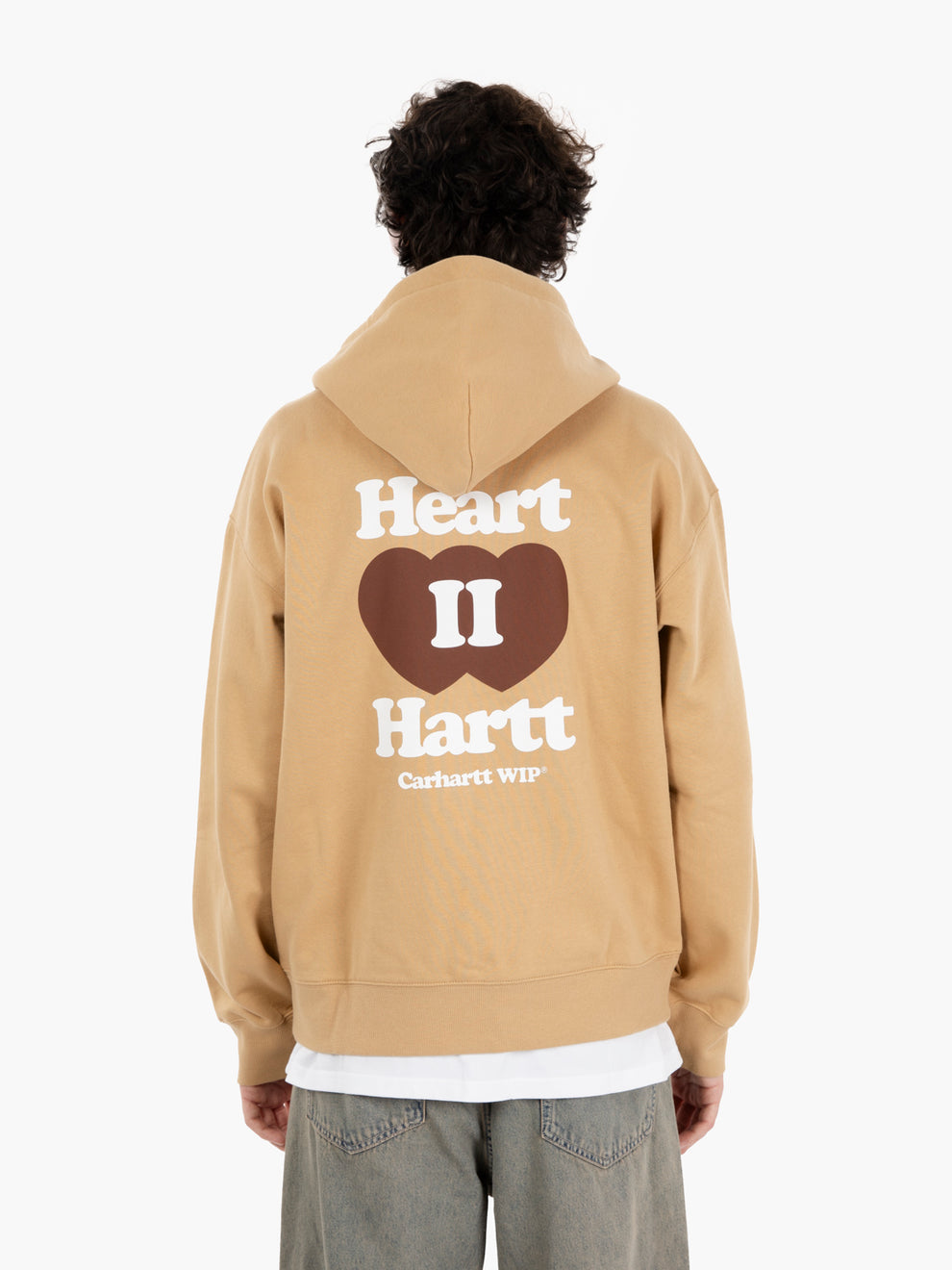Hooded Heart II sweat jacket dusty brown