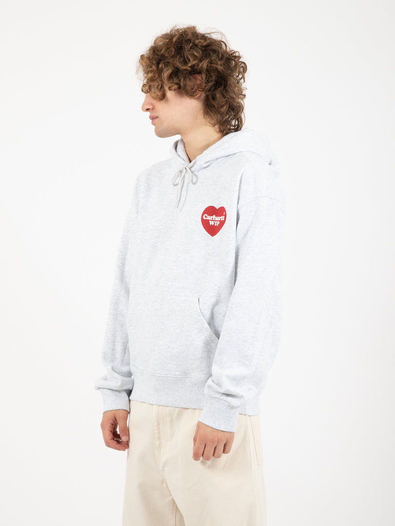 Carhartt WIP - Hooded heart sweat ash heather