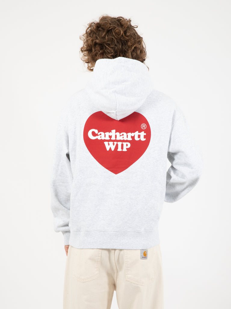 Carhartt WIP - Hooded heart sweat ash heather