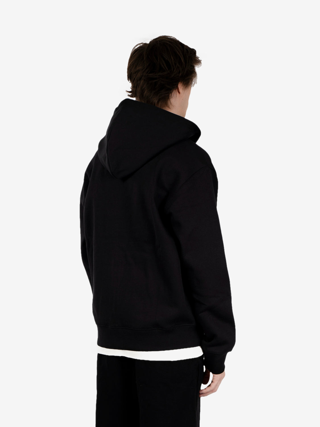 Hooded Mack jacket black / wax