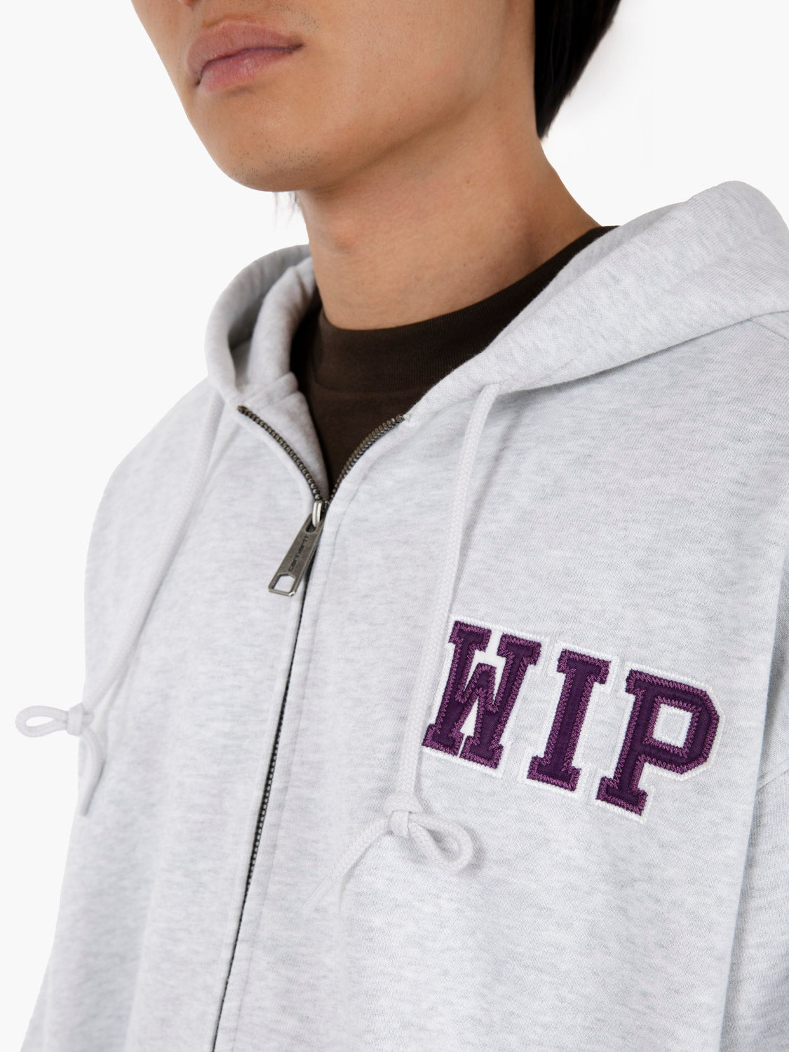 Hooded Mini Wip Sweat jacket ash heather