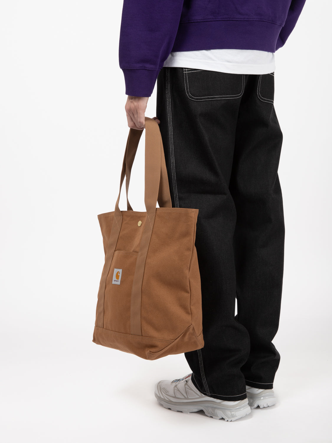 Hooded onyx script sweat tyrian / black