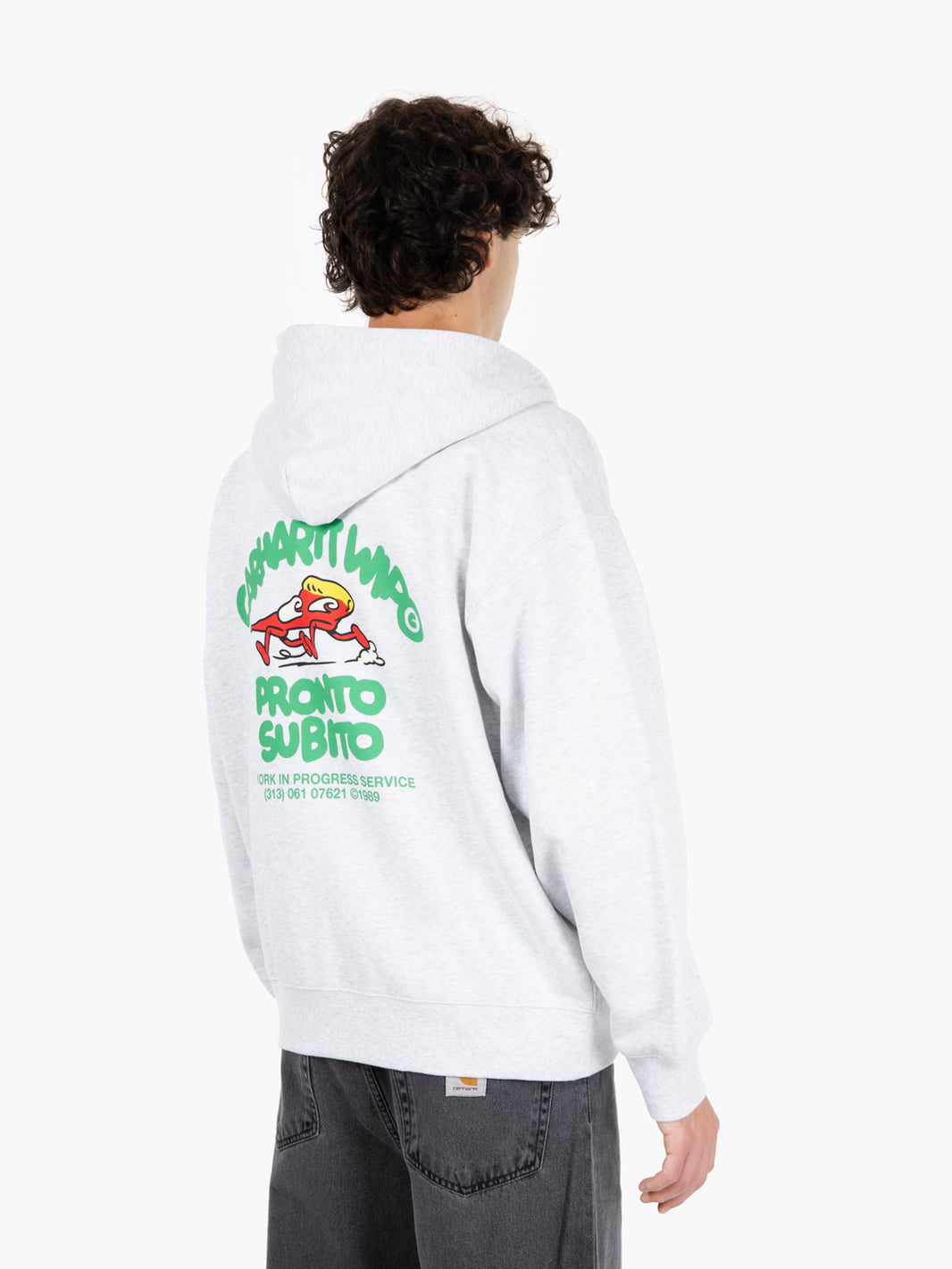 Hooded Pronto sweat jacket ash heather 