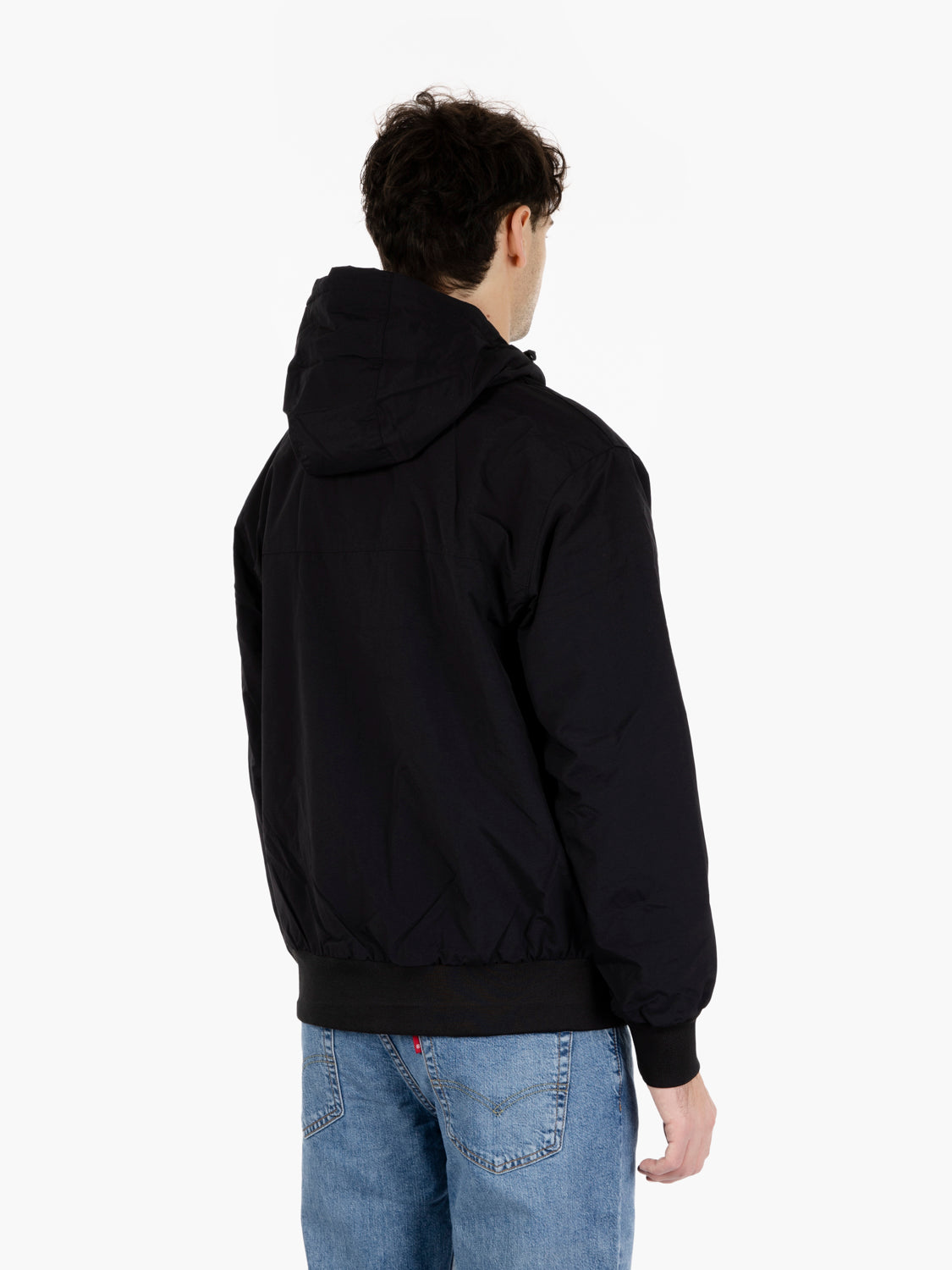 Hooded Sail Jacket black / white 