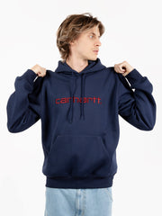 Carhartt WIP - Hooded Sweat Air Force Blue / Malbec