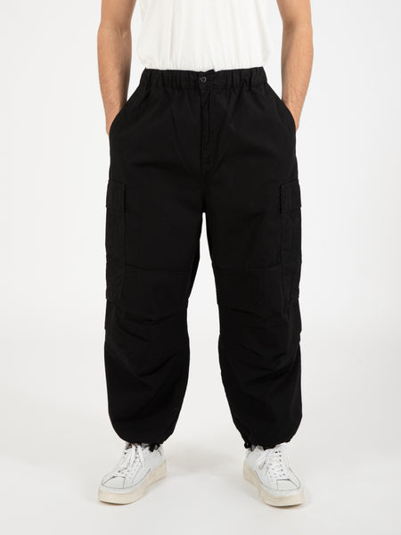 Jet cargo pant black rinsed