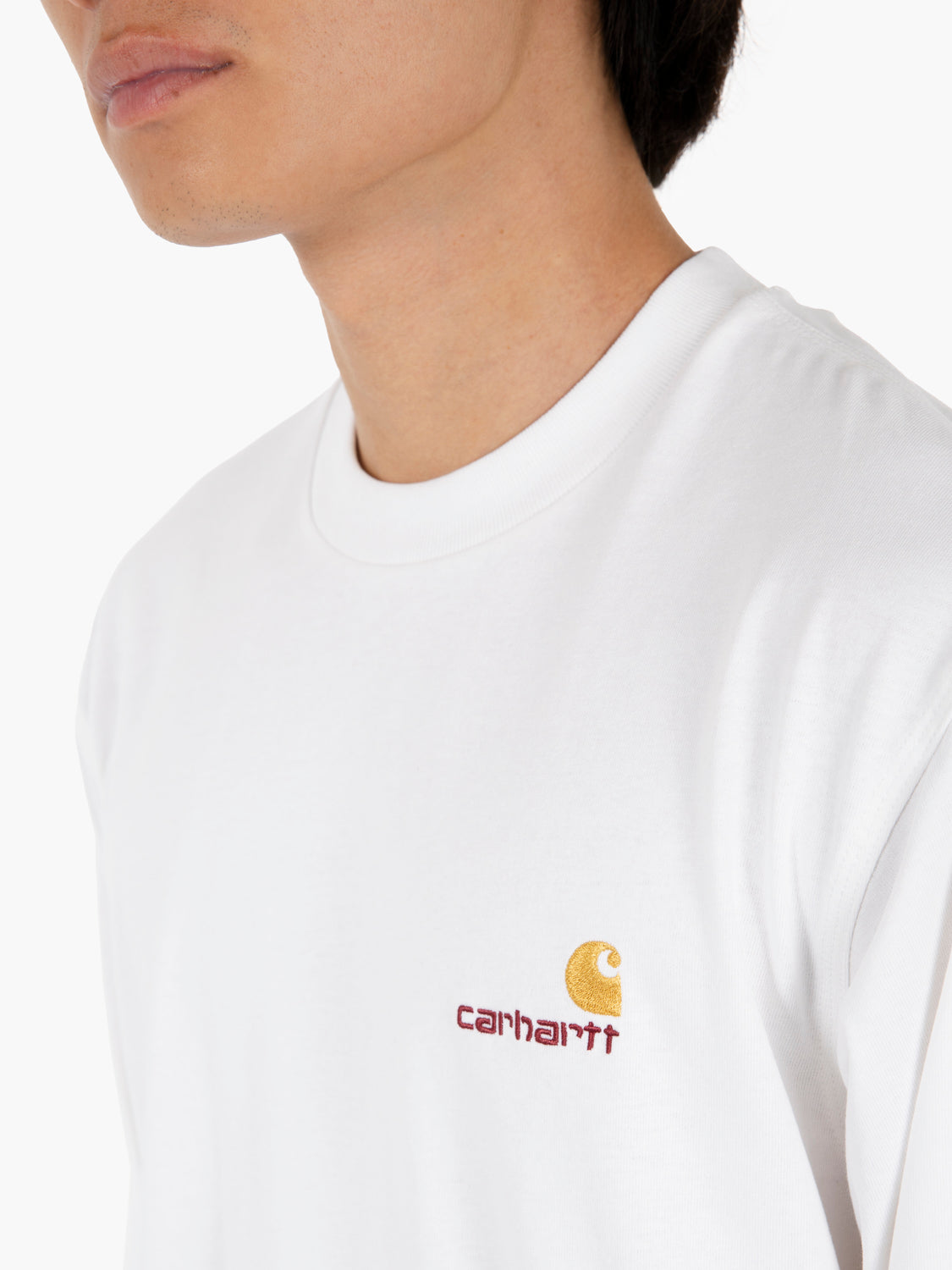 L/S American Script t-shirt white 