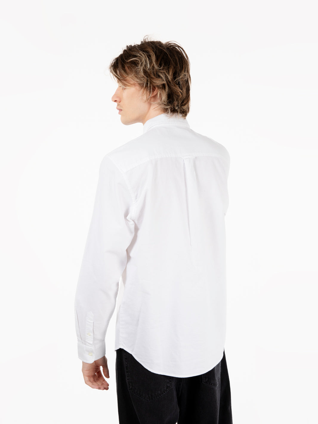 L/S C-Logo Shirt white / white 
