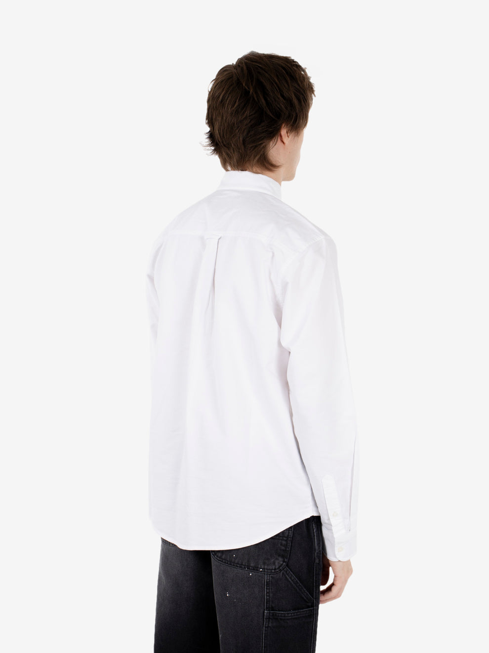 L/S C-Logo Shirt white / white