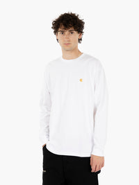 L/S Chase T-Shirt white / gold 