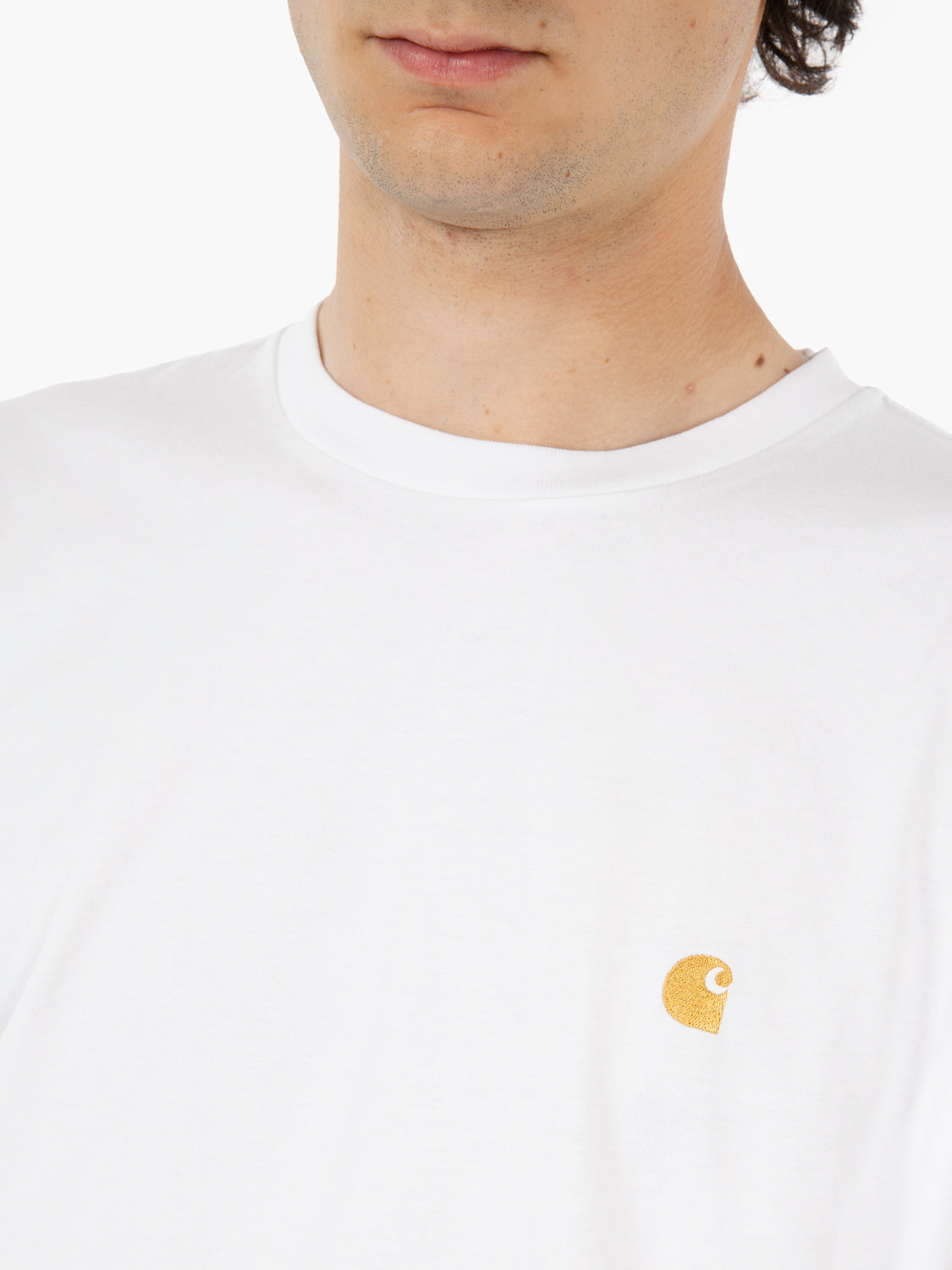 L/S Chase T-Shirt white / gold