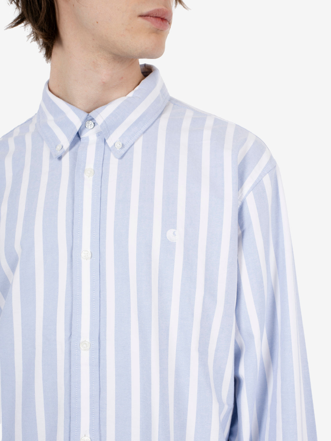 L/S Deven Shirt Bleach/White 